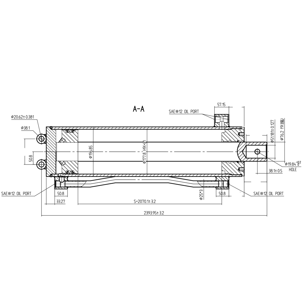 Application range of hydraulic cylinder