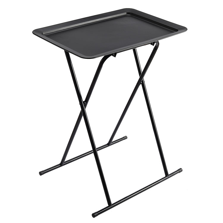 Effortless Convenience: Unfolding the Potential of the Black Folding Metal TV Tray Coffee Table